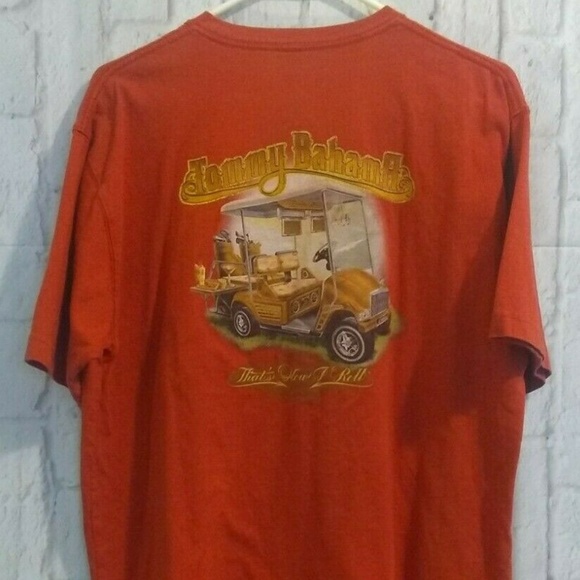 red tommy bahama shirt